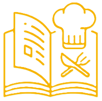 Icono representando recetas repetibles para simplificar la alimentación diaria.